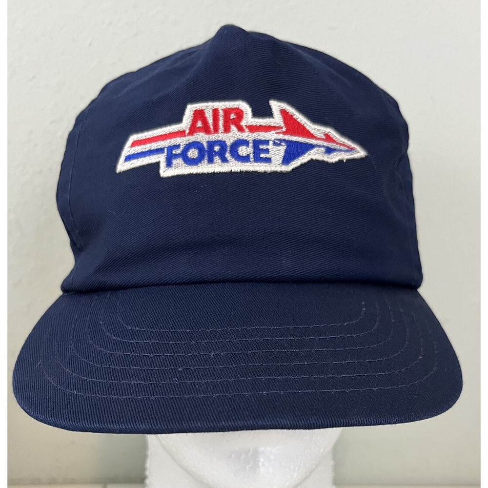 US Air Force Baseball Hat Made In USA Military Navy Blue Snapback Cap Z04